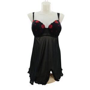 Morgan Taylor Rose Mesh Lingerie 2X | Whimsigoth Romantic Boudoir Alt Style